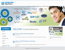 Tablet Screenshot of developerhelpway.com
